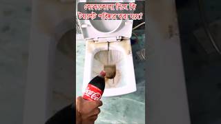 কোকাকোলা দিয়ে কি টয়লেট পরিষ্কার করা যায় | Cleaning Toilet Using Coca-Cola #shorts  #youtubeshorts