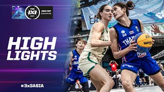 Australia 🇦🇺 vs Thailand 🇹🇭 | Game Highlights Women | FIBA 3x3 Asia Cup 2024 | 3x3 Basketball