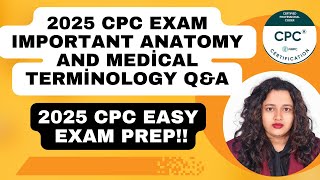 2025 CPC Exam Important Anatomy and Medical Terminology Q\u0026A #cpc #cpcexam#anatomy #medicalterm