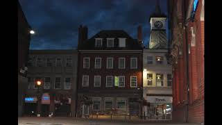 a walk around nuneaton town centre at night