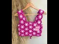 latest crochet 🧶 fancy designer top cute crop top colourful top designs