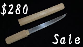 Futokoro-Katana Kogatana Tanto, Edo Period, Antique Japanese Samurai Sword