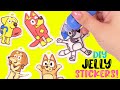 Bluey DIY Jelly Stickers And Sun Catchers!