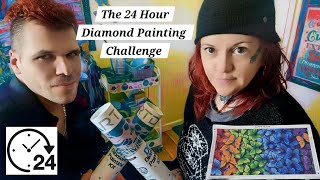 The 24 Hour Diamond Painting Challenge | Art Dot | Me and One Man vs the Clock!