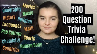 ASMR Whispering 200 Random Trivia Questions | HARD Edition