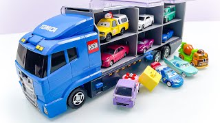 トミカ☆トミカのミニカーを開封してコンボイへ収納です。Tomica☆Tomica miniature cars opened and stored in convoy!