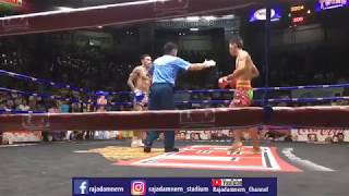 Rajadamnern On Page Nov 25, 2019 with JitMueangNon Battle !! (Red) PhetSuPhan V.S. (Blue) RakTemRoi