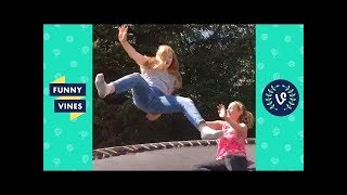 TRY NOT TO LAUGH CHALLENGE - Epic Trampoline Fails Compilation April 2018 | Funny Vines Videos
