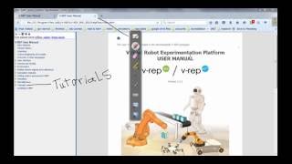 Vrep, how to access tutorials