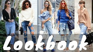 Latest Ripped Boyfriend Jeans Outfit Ideas for Spring 2018 | Spring Fashion Lookbook