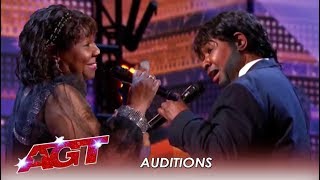 Adaline Bates: 63-Year-Old Half Man Half Woman Singing Duet! | America's Got Talent 2019