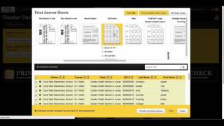Printing Bubble Sheets