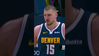 The perfect touch to end the half 🤯 #nba #nuggets #basketball #jokic