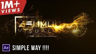 After Effects Tutorial: Particles Text Effects (simple way!!!!)