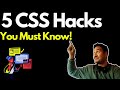 5 CSS Tricks to Make Your Websites Fully Responsive!  #css3 #css  #responsivedesign  #webdevelopment