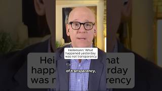 Heilemann What Happened Yesterday Was Not Transparency