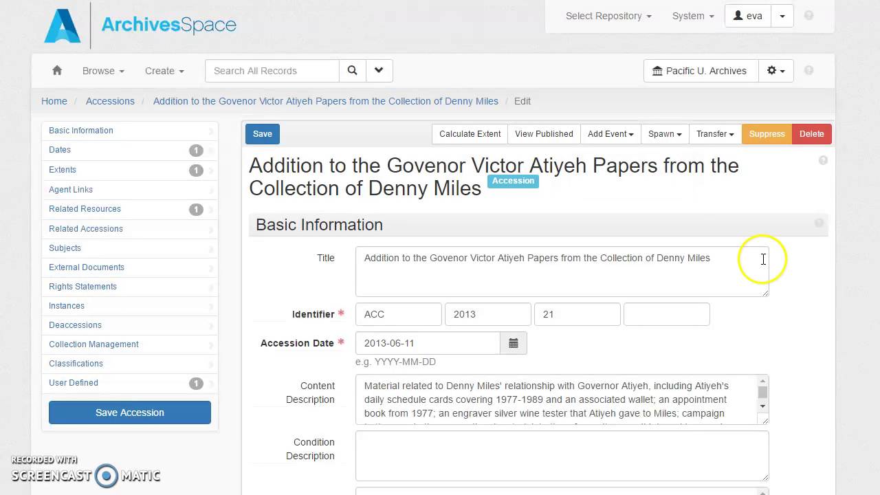 Archivesspace Walkthrough Tour Youtube Archivesspace Walkthrough Tour Youtube
