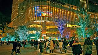 東京駅～銀座 Xmas 2024 / 1 h 43 min. - Night walk from Tokyo Sta. to Ginza, Japan, Ambient (Dec. 25, 2024)