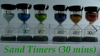 Sand Timers (1, 3, 5, 10, 15, 30 minutes)