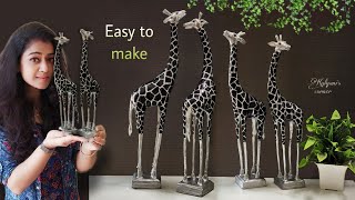 Diy Amazing Silver Look Giraffe Craft | Handmade gifti deas | crafts ideas