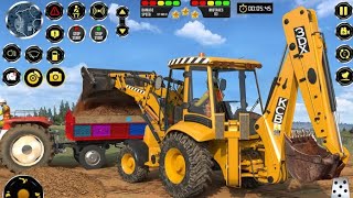 JCB Game 3D Road Construction | Road Construction | Day Scene | 1 to 5 level complete