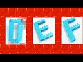 How to build the Alphabet D E F with building blocks / lego blocks / lego bricks