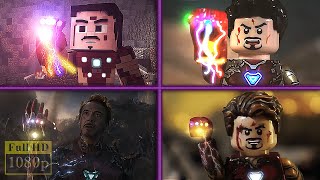 Avengers Endgame Final Battle (Lego, Minecraft, Marvel) Compilation