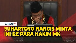 Suhartoyo Menangis Minta Ini ke Para Hakim MK Saat Pidato Pelantikan