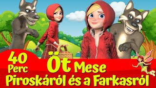 🔴Az Öt Legszebb Piroska és a Farkas Mese🔴👧🐺 I Farkasos Mese I Nati Mesék I Magyar Tündérmesék