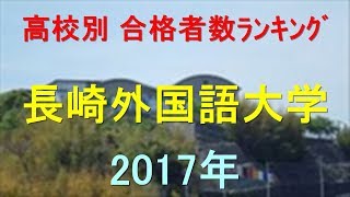 長崎外国語大学 高校別合格者数ランキング 2017年【グラフでわかる】