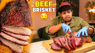 14 Hour Slow Cooked Beef Brisket 🔥| First Time in Chennai - Irfan's View