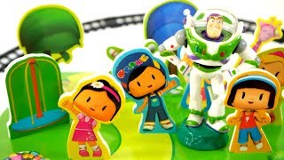 Pepee ve Toy Story Buzz Lightyear ile Oyuncak Tren Seti Eğlenceli Çocuk oyuncakları videoları