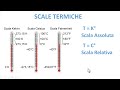 le scale termiche