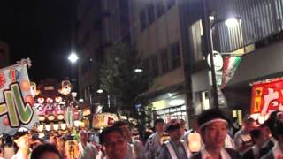 熊谷うちわ祭り2013　鎌倉町通りへ進入（前半）