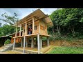 How to use wooden planks as partitions to shape a completed house | Skill in using wooden boards