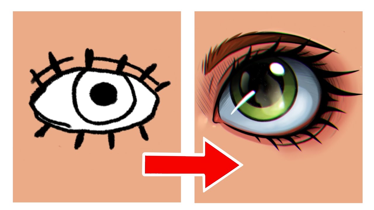 Как нарисовать глаз в ibis paint