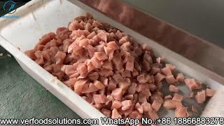 VERFOODSOLUTIONS Frozen and Fresh Chicken Thighs Chicken Breast Cube Cutting Dicing Machine