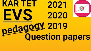 kartet Evs question paper 2021 2020 2019|Evs pedagogy| Pedagogy|English medium