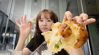 (한) Hari review ước át bánh mì phô mai bơ tỏi ngon hú hồn 하리의 아주 맛있는 마늘 버터 치즈 빵 리뷰