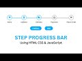 Build Multi Step Progress Bar Using HTML CSS And JavaScript