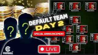 DAY 2 - With a Default Team from DIV 10 into DIV 1! (SPECIAL ANNOUNCEMENT) 🚀 eFootball LIVE 🔴