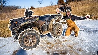 I Bought a GIANT ATV for My BACKYARD FARM!!! (He Fell Off)