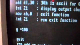 DOS DEBUG - Simple addition