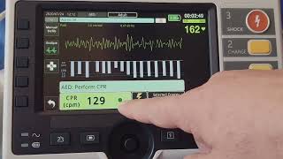 ZOLL M2 Monitoring to AED to Manual mode