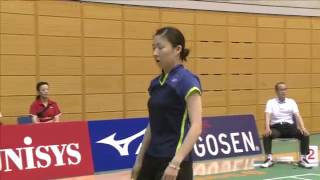 女子シングルス２回戦 渡邉あかね(ＮＴＴ東日本) vs 玉木絵里子(日立化成)