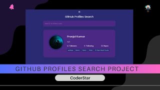 Github Profiles Search Project Using Html, Css, JavaScript