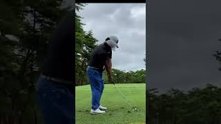 大槻智春のアイアンショット　手元の再現性実は高い　#shorts #golf