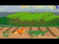 চালাক শিয়াল ও বোকা কুমিরের চাষবাস clever fox and foolish crocodile story চাঁদের বুড়ি ep 03