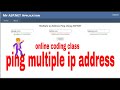 ping multiple ip addresses at the same time continuously