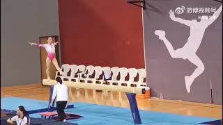 Zhang Jin 章瑾 Asian Championships 2022 podium training balance beam